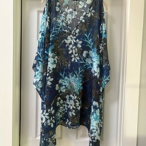Tommy Hilfiger Blue Floral Swim Coverup NWT